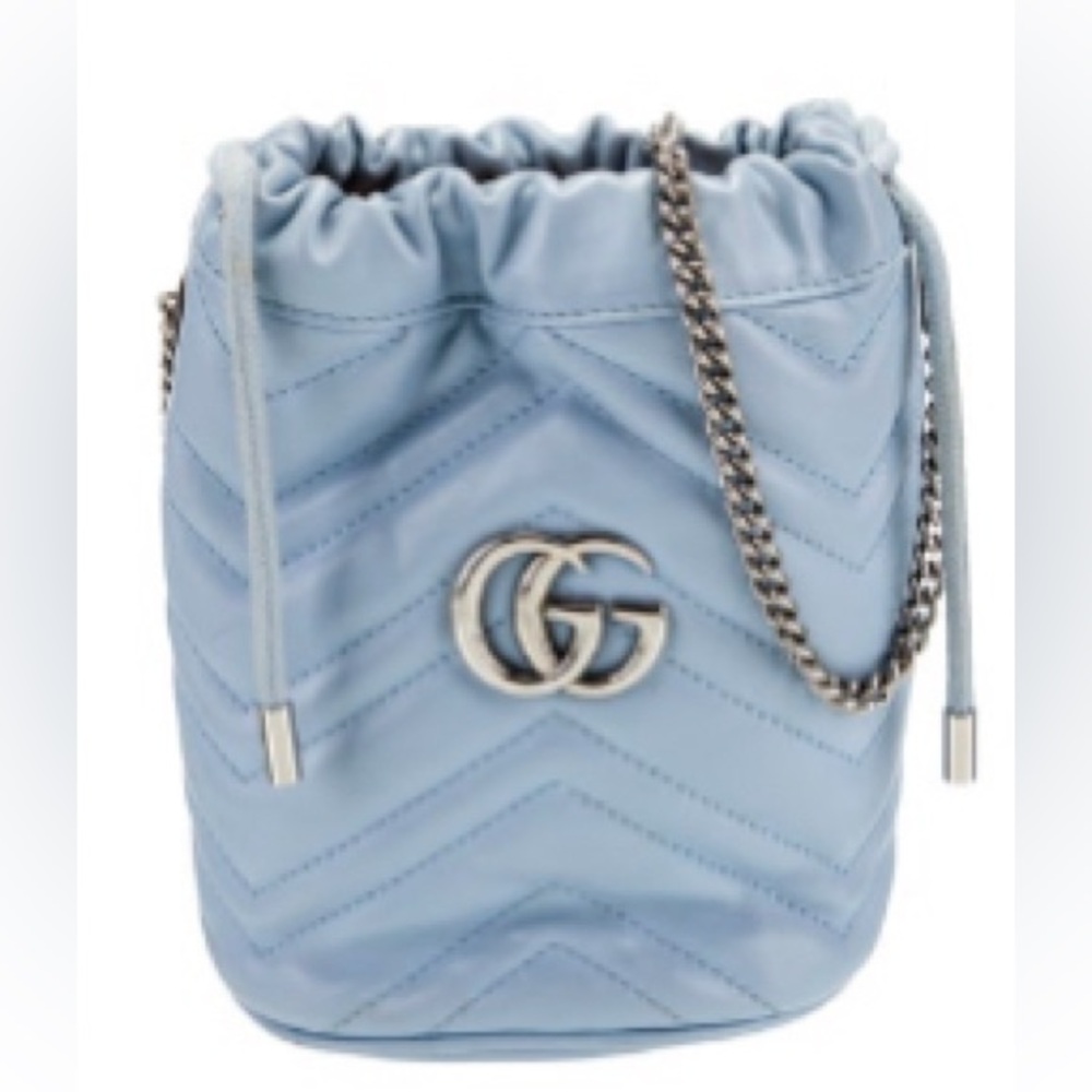 Gucci marmont bucket bag.